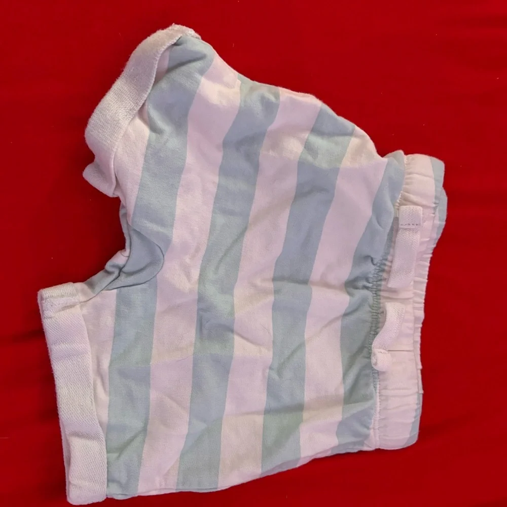 Striped Blue and White Kids Shorts
